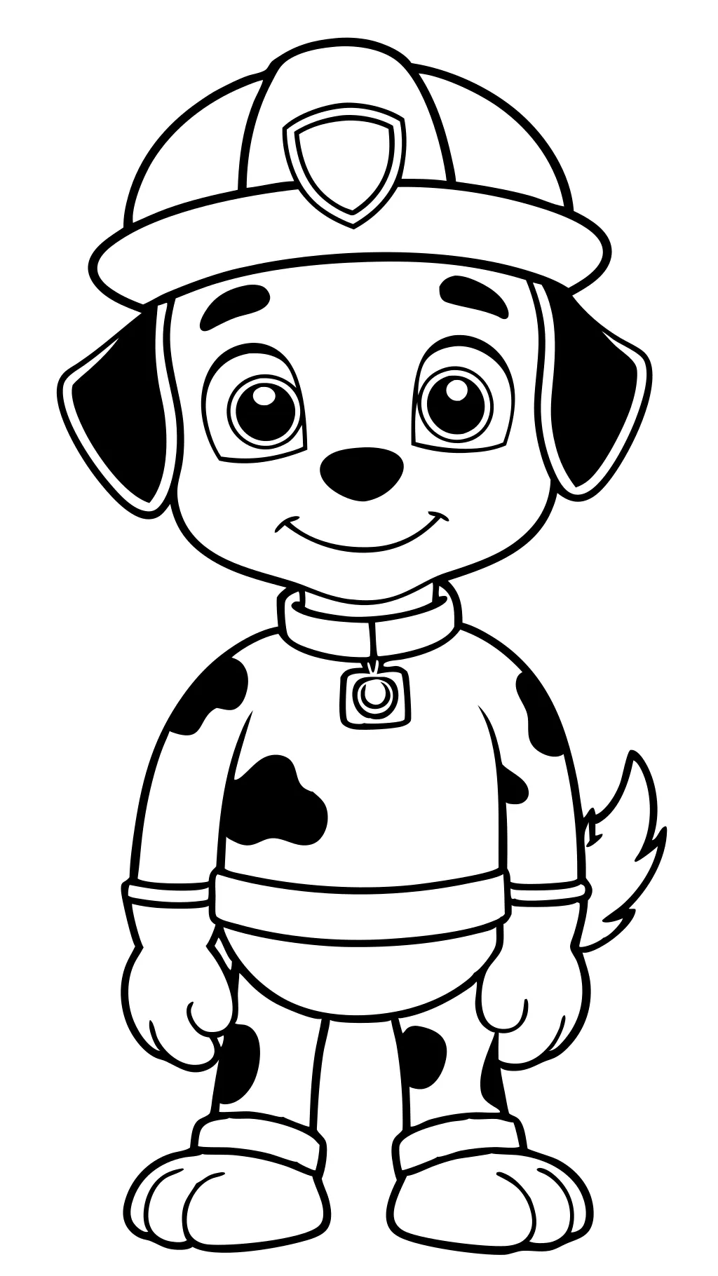 paw patrol marshall coloring page